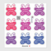 Papillons | 9 Étiquette (Feuille)