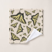 Papillons à queue jaune du sud-ouest partout (Gant de toilette)