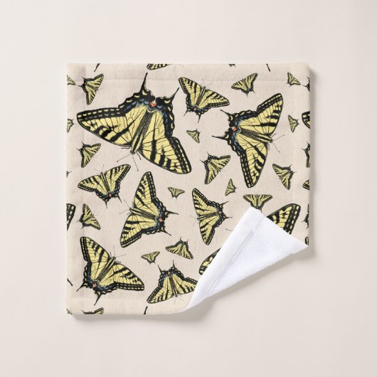 Papillons à queue jaune du sud-ouest partout (Gant de toilette)