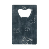 Papillons antiques sur bleu foncé (Devant)