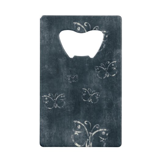 Papillons antiques sur bleu foncé (Dos)