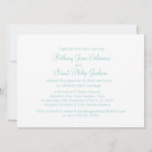 Papillons aqua faire-part de mariage turquoise (Dos)