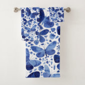 Papillons Aquarelle Bleu (En situation)