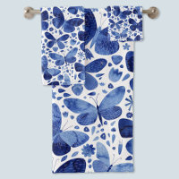 Papillons Aquarelle Bleu