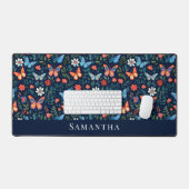 Papillons aquarelle floral moderne (Clavier et souris)