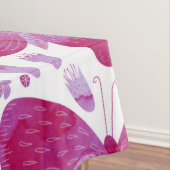 Papillons Aquarelle Magenta Pink Nappe (In Situ)