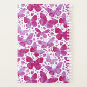 Papillons Aquarelle Magenta Rose (Dos)