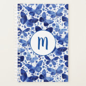 Papillons Aquarelle Monogramme Bleu (Devant)