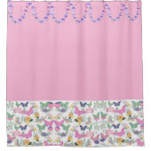 Papillons avec embellissement Douche rideau (Devant)