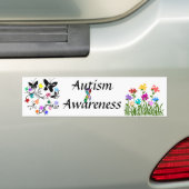 Papillons avec pièces de casse-tête Bumper sticker (En voiture)