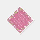 Papillons Baby shower serviettes jetables (Coin)