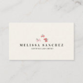 Papillons Beauté Eyelashes Salon Carte de visite (Devant)