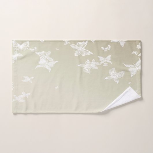 Papillons blancs (Serviette à main)