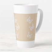 Papillons blancs Accueil Décor Latte Mug (Angle droit)