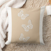 Papillons blancs Décor Jeter Coussins (Couverture)