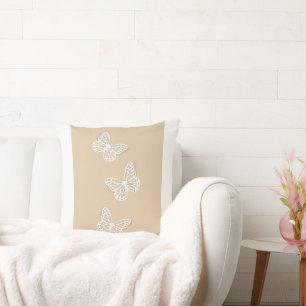 Papillons blancs Décor Jeter Coussins