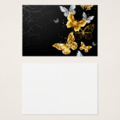 Papillons blancs et dorés (Devant & derrière)