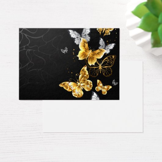 Papillons blancs et dorés (Bureau)