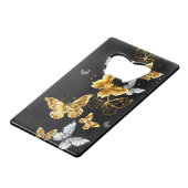 Papillons blancs et dorés (Dos Angle)