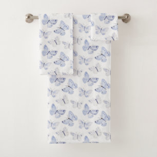 Papillons blancs mauves