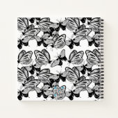 Papillons blancs noirs Sketchbook Journal (Dos)