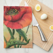 Papillons blancs rouges Fleurs de serviettes de cu (Quart Plié)