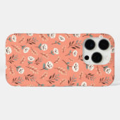 Papillons blancs sur Coque rouge gras (Verso (horizontal))