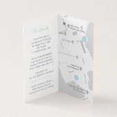 Papillons bleu ciel mariage détail plan (Inside)