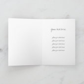 Papillons bleu foncé Carte de voeux (Intérieur)