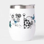 Papillons bleu Tribal Steampunk (Gauche)