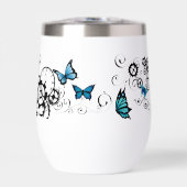 Papillons bleu Tribal Steampunk (Avant)