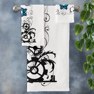 Papillons bleu Tribal Steampunk