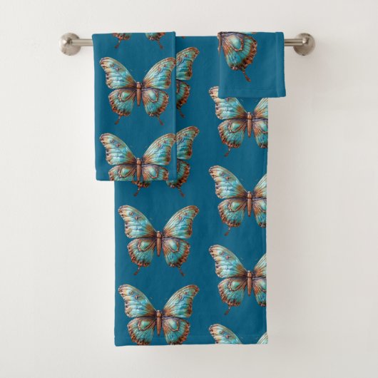 Papillons bleu turquoise (En situation)