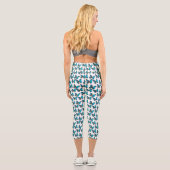 Papillons bleu turquoise Leggings (Verso)