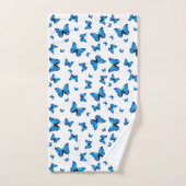 Papillons bleus (Serviette à main)