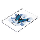 Papillons bleus - Cahier classique (Côté gauche)