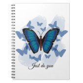 Papillons bleus - Cahier classique (Devant)