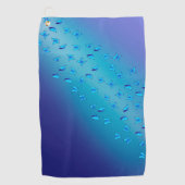 Papillons Bleus Enchantés Serviette de golf (Devant)