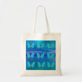 Papillons bleus Grand Sac fourre-tout (Devant)