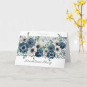 Papillons bleus, Hanoukka hivernale ou carte de No (Fleur jaune)