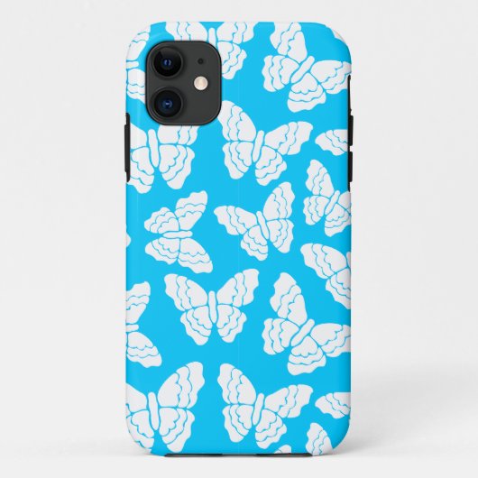 Papillons bleus iPhone 5 Coque (Dos)