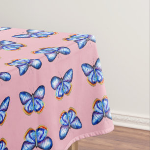 Papillons bleus Nappe personnalisée