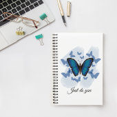 Papillons bleus - Planificateur à spirale à couver
