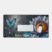Papillons bleus sur Orange Bloom (Clavier et souris)