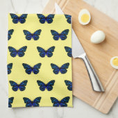 Papillons bleus Thunder_Cove Serviette de cuisine (Quart Plié)