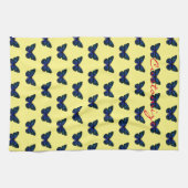 Papillons bleus Thunder_Cove Serviette de cuisine (Horizontal)