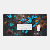 Papillons bleus vifs (Clavier et souris)