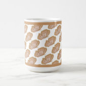 Papillons Brown Mug de café (Centre)