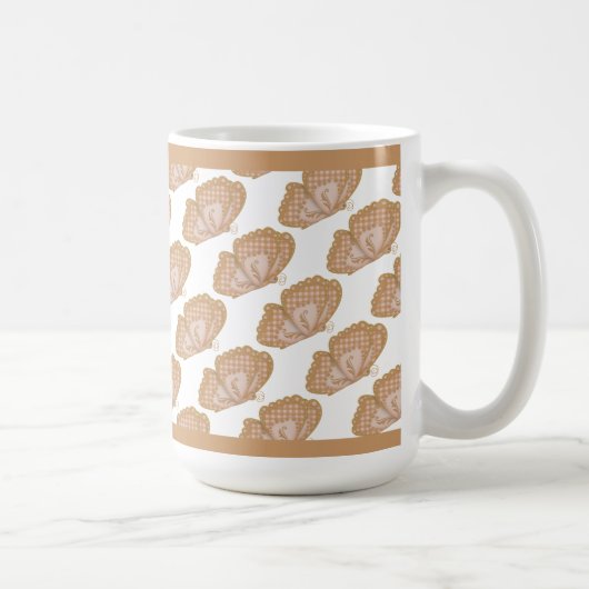 Papillons Brown Mug de café (Droite)
