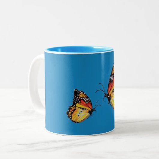 Papillons Café Mug (Devant gauche)